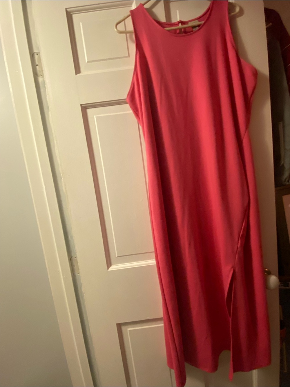 Pink tank dress